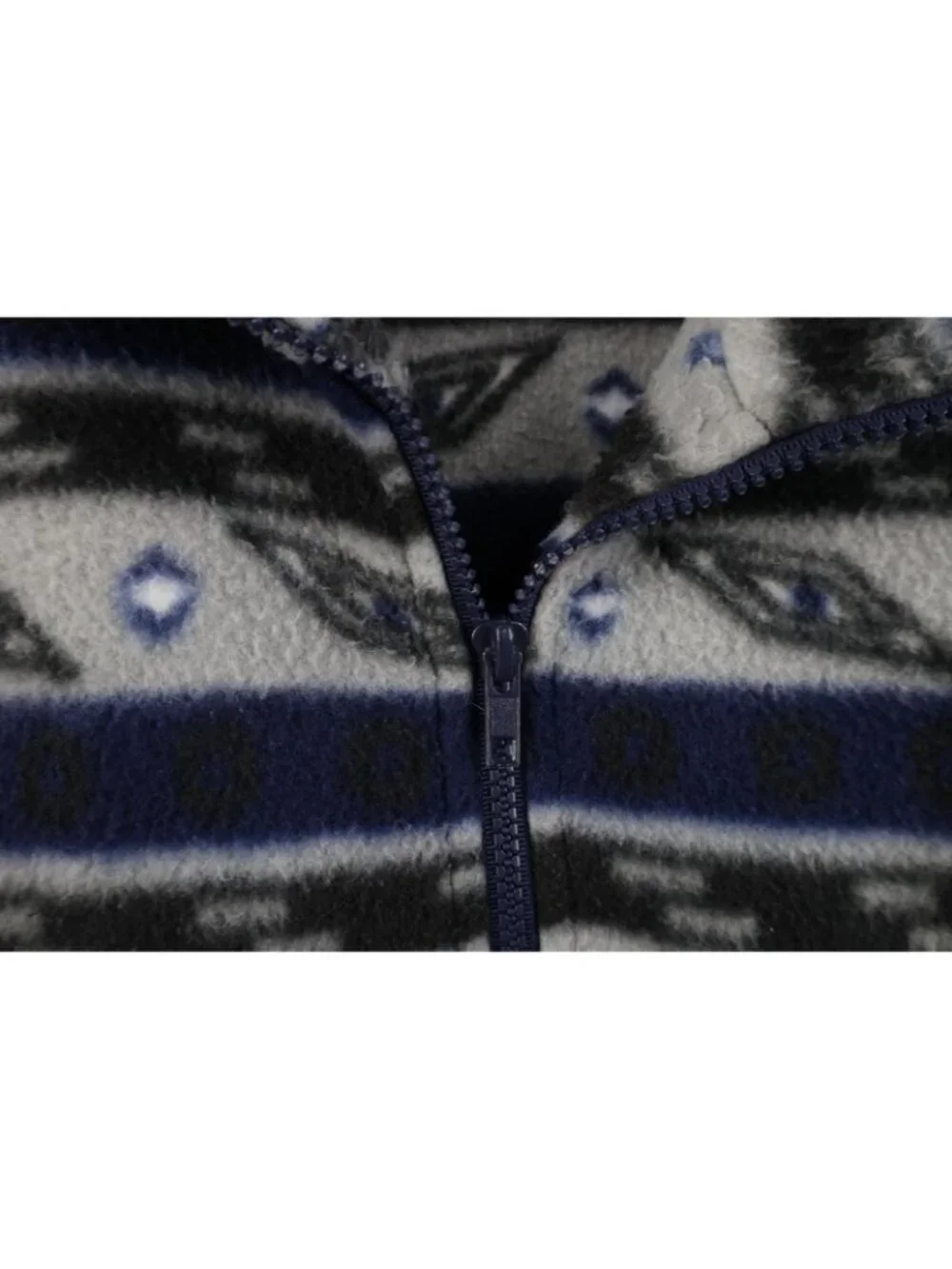 Vintage 90s Streetwear Mens Medium Southwestern Aztec 1/4 Zip Fleece Sweater